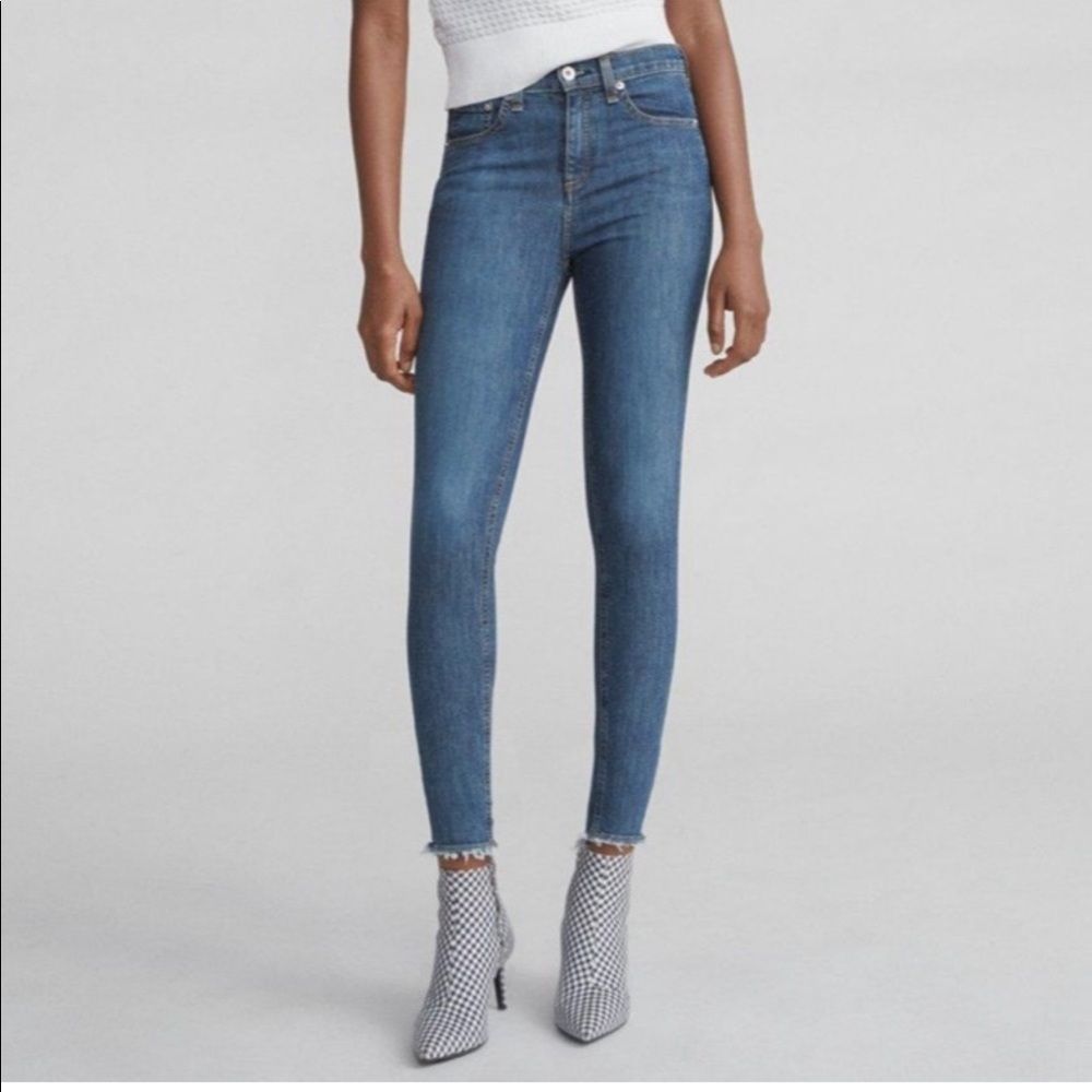 rag & bone Women's Skinny Jeans - Medium Blue Wash